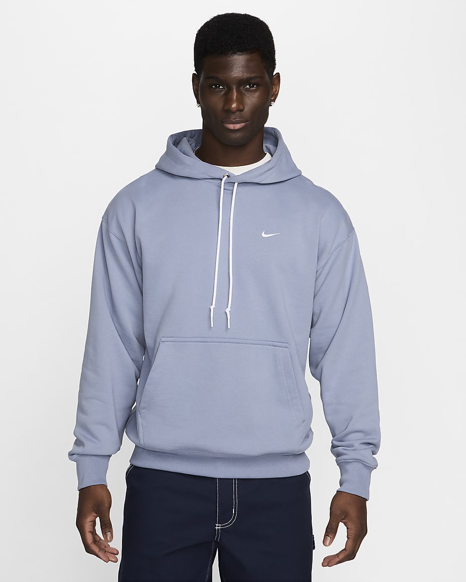 Nike Solo Swoosh Men s French Terry Pullover Hoodie. Nike